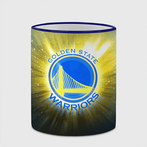 Кружка цветная Golden State Warriors 4 / 3D-Синий кант – фото 2