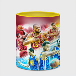 Кружка 3D Golden State Warriors, цвет: 3D-белый + желтый — фото 2