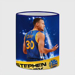 Кружка 3D Golden State Warriors 8, цвет: 3D-синий кант — фото 2