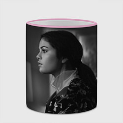Кружка 3D Selena Gomez: Mono, цвет: 3D-розовый кант — фото 2