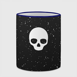 Кружка 3D Black Milk Skull Classic, цвет: 3D-синий кант — фото 2