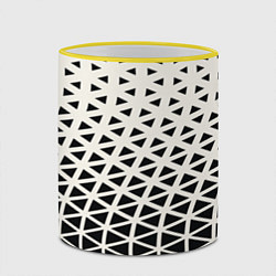 Кружка 3D Необычный узор, цвет: 3D-желтый кант — фото 2