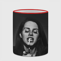 Кружка 3D Lana Del Rey цвета 3D-красный кант — фото 2