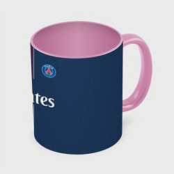 Кружка 3D PSG FC: Blue, цвет: 3D-белый + розовый