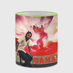 Кружка 3D Kendrick DAMN, цвет: 3D-светло-зеленый кант — фото 2