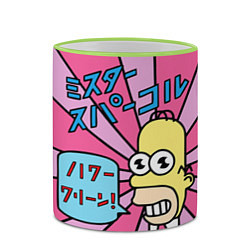 Кружка 3D Japanesse Homer, цвет: 3D-светло-зеленый кант — фото 2