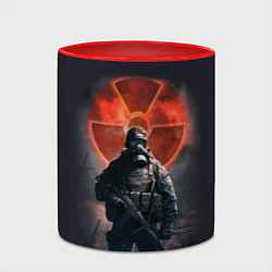 Кружка 3D STALKER: Red Sun, цвет: 3D-белый + красный — фото 2