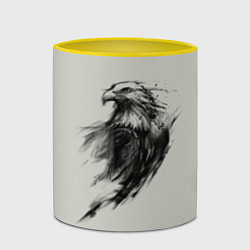 Кружка 3D Дикий орел, цвет: 3D-белый + желтый — фото 2