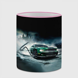 Кружка 3D Призрачный Ford Mustang, цвет: 3D-розовый кант — фото 2