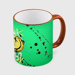 Кружка 3D Blink 182, цвет: 3D-оранжевый кант