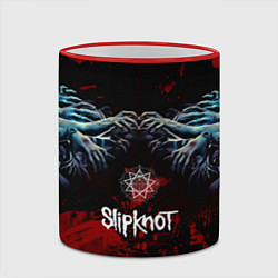 Кружка 3D Slipknot руки зомби, цвет: 3D-красный кант — фото 2