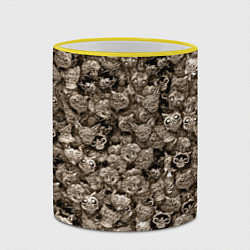 Кружка 3D Зомби котики, цвет: 3D-желтый кант — фото 2