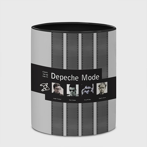Кружка цветная Группа Depeche Mode / 3D-Белый + черный – фото 2