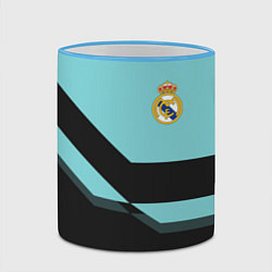 Кружка 3D Real Madrid 2018 1, цвет: 3D-небесно-голубой кант — фото 2