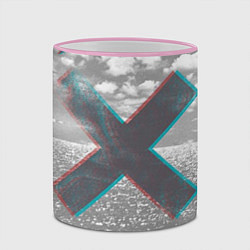 Кружка 3D The XX: Sea waves, цвет: 3D-розовый кант — фото 2