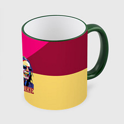 Кружка 3D Ozzy Osbourne, цвет: 3D-зеленый кант