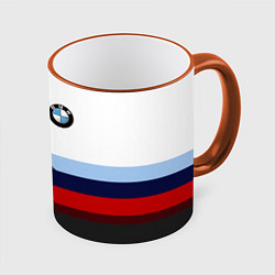 Кружка 3D BMW M SPORT, цвет: 3D-оранжевый кант