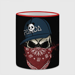 Кружка 3D Bandit Skull, цвет: 3D-красный кант — фото 2