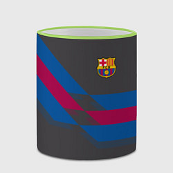 Кружка 3D Barcelona FC: Dark style, цвет: 3D-светло-зеленый кант — фото 2