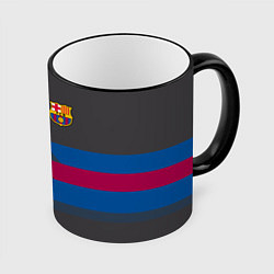 Кружка 3D Barcelona FC: Dark style, цвет: 3D-черный кант