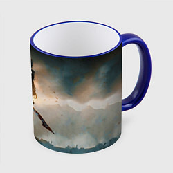 Кружка 3D HellBlade, цвет: 3D-синий кант