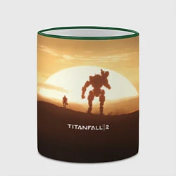Кружка 3D Titanfall 2: Sunrise, цвет: 3D-зеленый кант — фото 2