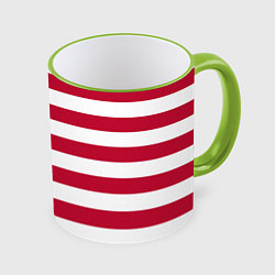 Кружка 3D USA Flag, цвет: 3D-светло-зеленый кант