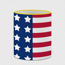 Кружка 3D USA Flag, цвет: 3D-желтый кант — фото 2