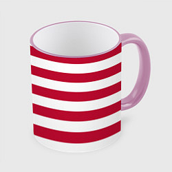 Кружка 3D USA Flag, цвет: 3D-розовый кант
