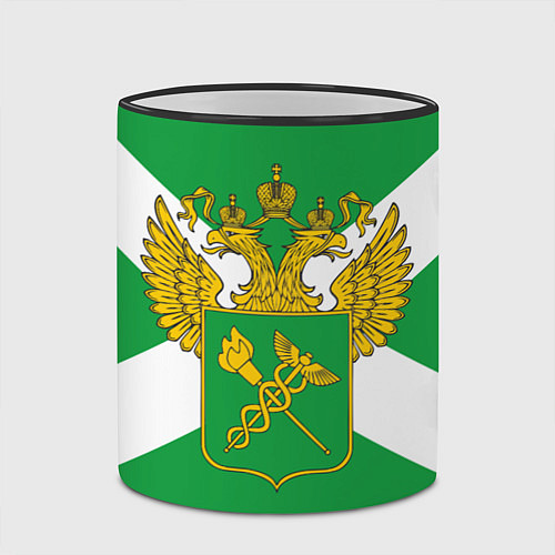 Кружка цветная Таможня / 3D-Черный кант – фото 2