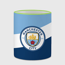 Кружка 3D FC Manchester City: Colors, цвет: 3D-светло-зеленый кант — фото 2