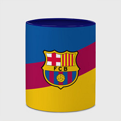 Кружка 3D FC Barcelona 2018 Colors, цвет: 3D-белый + синий — фото 2