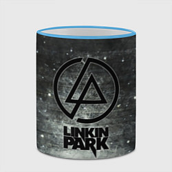 Кружка 3D Linkin Park: Wall, цвет: 3D-небесно-голубой кант — фото 2