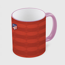 Кружка 3D Atletico Madrid: Red Ellipse, цвет: 3D-розовый кант