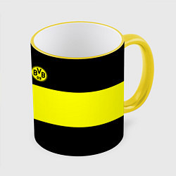 Кружка 3D Borussia 2018 Black and Yellow, цвет: 3D-желтый кант