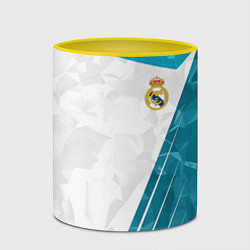 Кружка 3D FC Real Madrid: Abstract, цвет: 3D-белый + желтый — фото 2