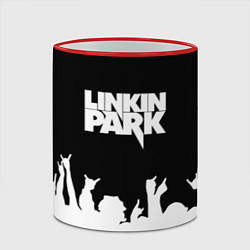 Кружка 3D Linkin Park: Black Rock, цвет: 3D-красный кант — фото 2