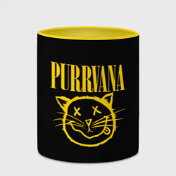 Кружка 3D Purrvana, цвет: 3D-белый + желтый — фото 2