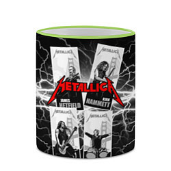 Кружка 3D Metallica Band, цвет: 3D-светло-зеленый кант — фото 2