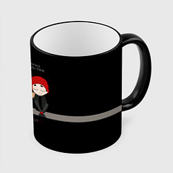 Кружка 3D 21 Pilots: Stressed Out, цвет: 3D-черный кант