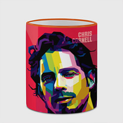 Кружка 3D Chris Cornell Art, цвет: 3D-оранжевый кант — фото 2