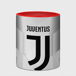 Кружка 3D FC Juventus: Silver Original, цвет: 3D-белый + красный — фото 2