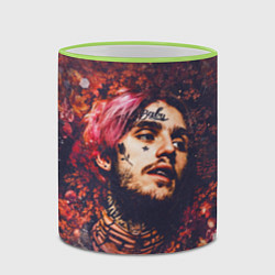 Кружка 3D Lil Peep: Cry baby, цвет: 3D-светло-зеленый кант — фото 2
