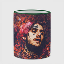 Кружка 3D Lil Peep: Cry baby, цвет: 3D-зеленый кант — фото 2