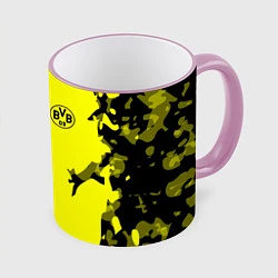 Кружка 3D FC Borussia Dortmund: Yellow Original, цвет: 3D-розовый кант