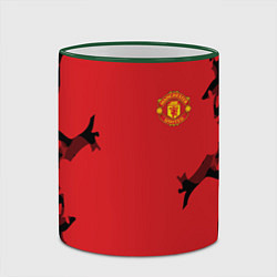 Кружка 3D FC Manchester United: Red Original, цвет: 3D-зеленый кант — фото 2