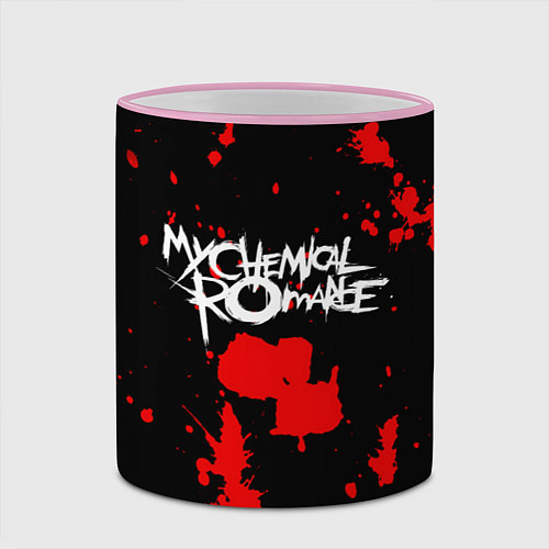 Кружка цветная My Chemical Romance / 3D-Розовый кант – фото 2