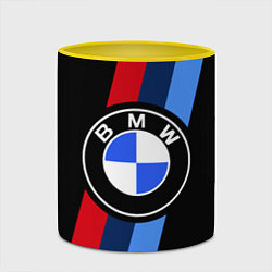 Кружка 3D BMW 2021 M SPORT БМВ М СПОРТ, цвет: 3D-белый + желтый — фото 2