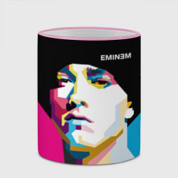 Кружка 3D Eminem Poly Art, цвет: 3D-розовый кант — фото 2