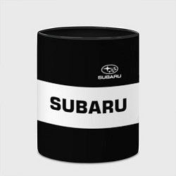 Кружка 3D Subaru: Black Sport, цвет: 3D-белый + черный — фото 2